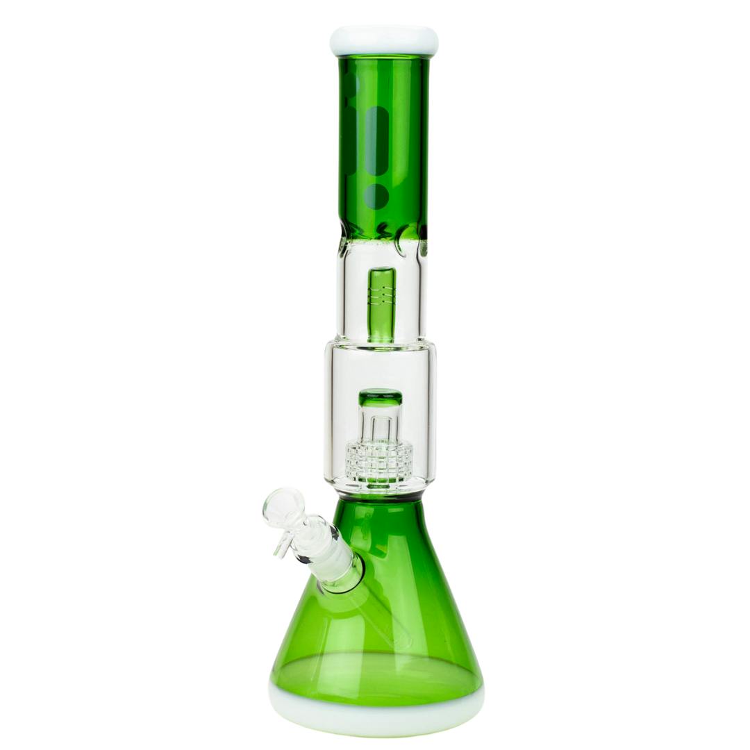 15" Infyniti Showerhead Percolator Bong - Green
