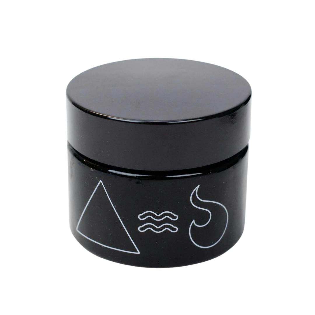 SDF UV Minimal Glass Jar - 50ml Black