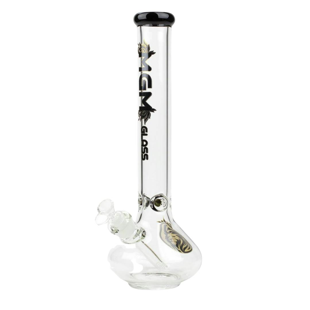 16" MGM Glass Rounded Base Bong - Black