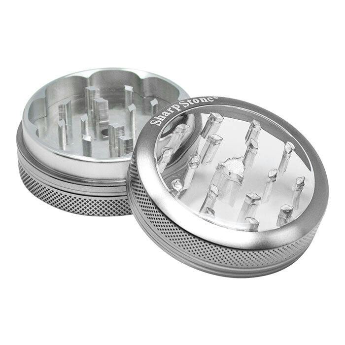 Sharp Stone Two Stage Aluminum Grinder - Silver