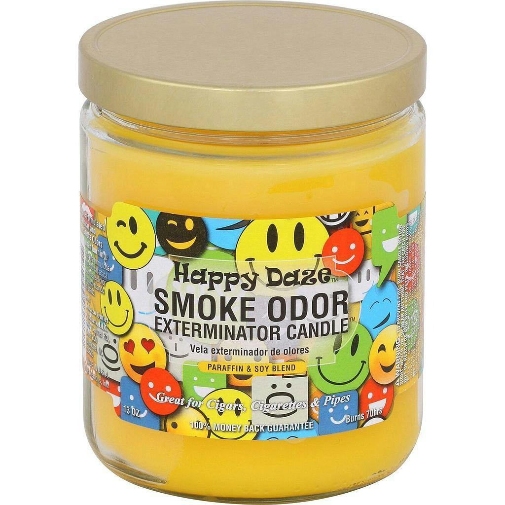 Smoke Odour Candle 13oz - Happy Daze