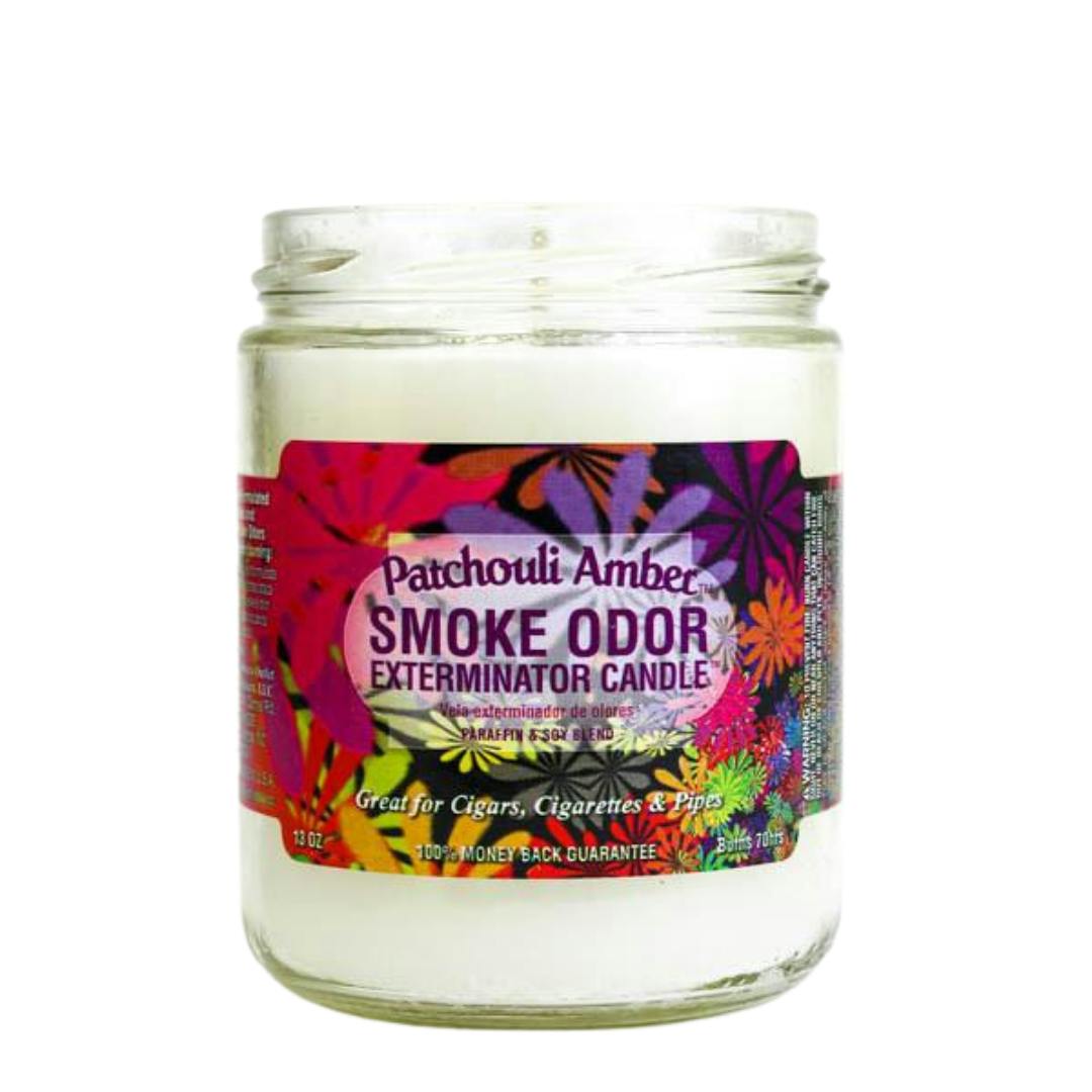 Smoke Odour Candle 13oz - Patchouli Amber
