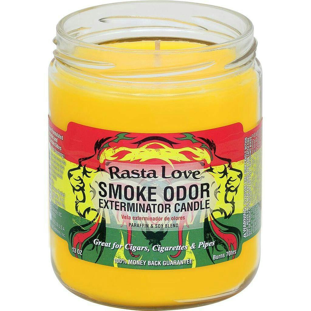 Smoke Odour Candle 13oz - Rasta Love
