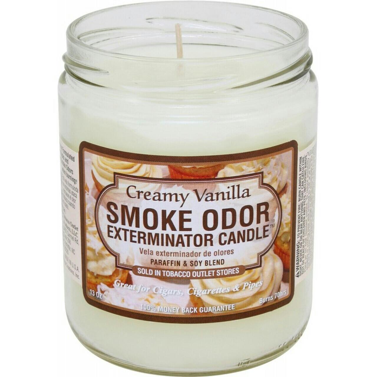 Smoke Odour Candle 13oz - Creamy Vanilla