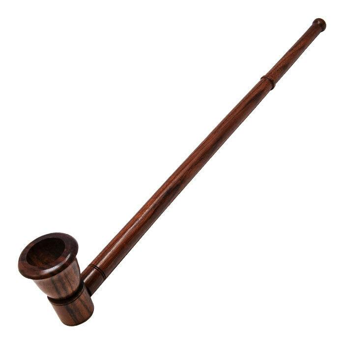 Handcrafted Wood Hand Pipe - 12" Cherry