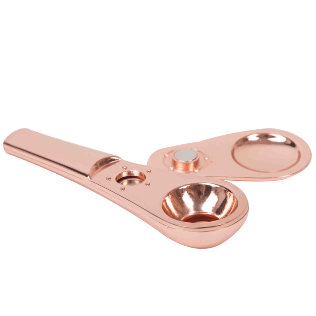 4" Swivel Metal Pipe - Xhaal Rose Gold