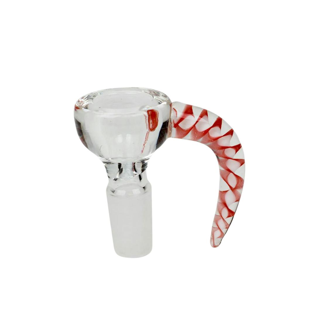 Thick bowl with horn handle - Red