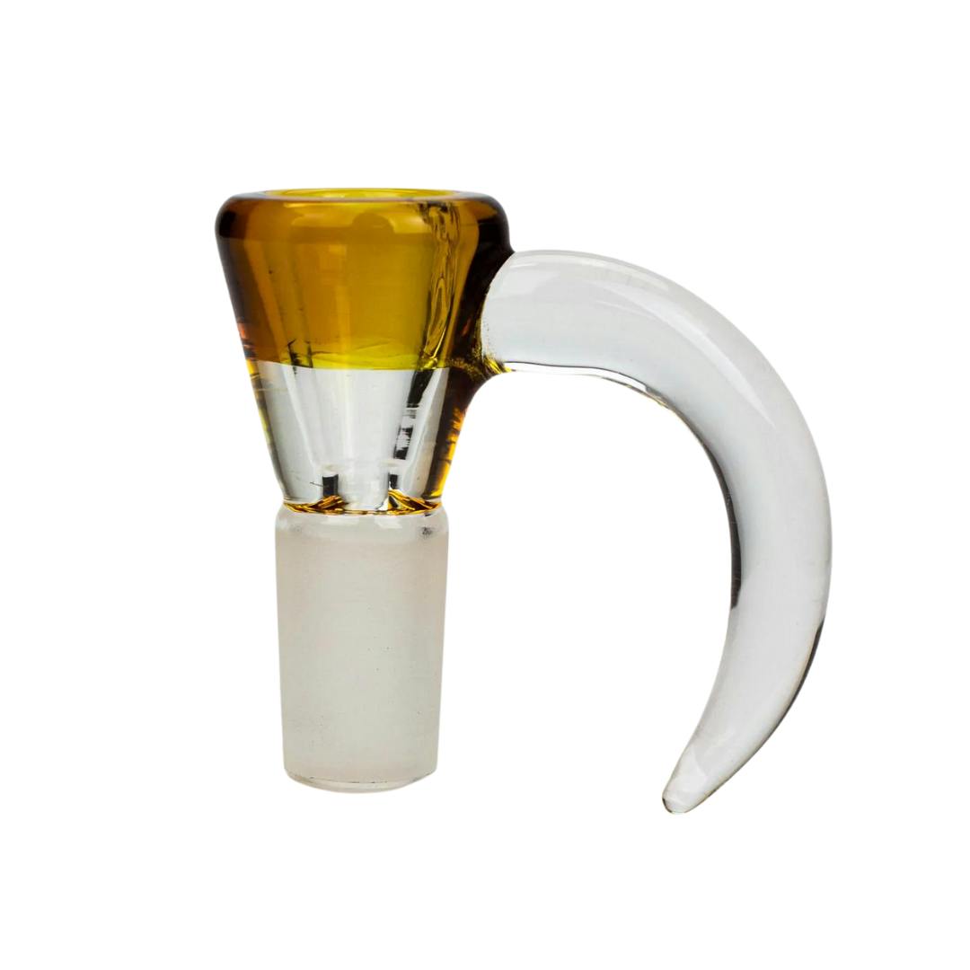 Two tone Color Thick bowl with Horn Handle - Gold