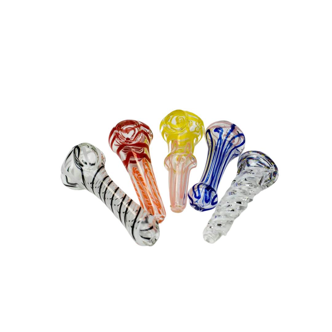 4" Soft Glass Hand Pipe - 8293