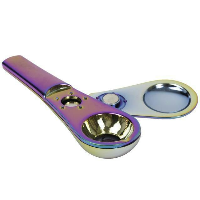 4" Swivel Metal Pipe - Xhaal Rainbow
