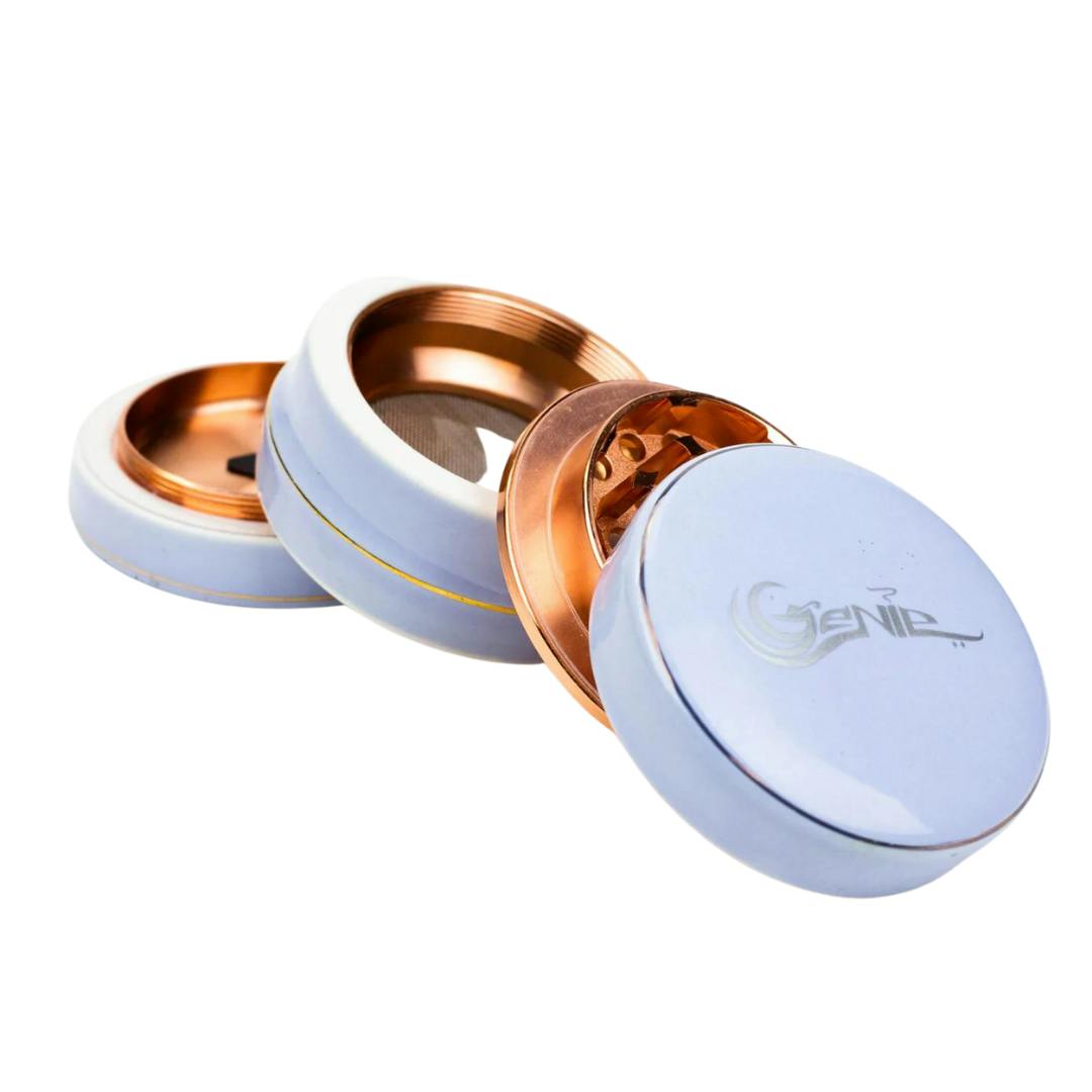 Genie 4 Parts Ceramic Cover Grinder - Light Blue