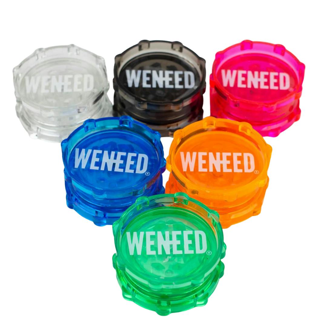 WENEED® - Plastic Grinder 2 Pieces - Green