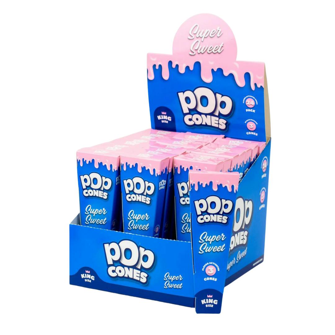 Pop Cones - King Size Super Sweet - 6 Pcs