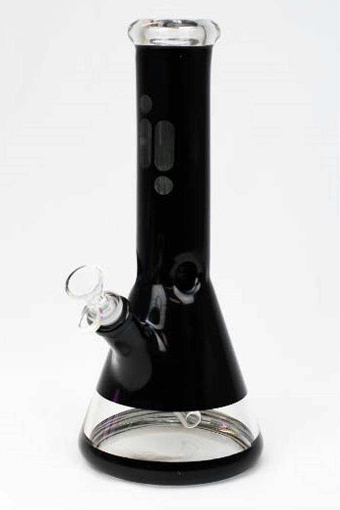 12" Infyniti 7mm Metallic Beaker Bong - Black