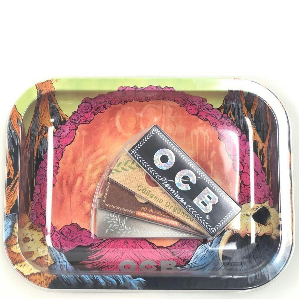 OCB Rolling Tray & Paper Bundle - Assorted Colours