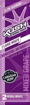 Kush Ultra Herbal Wrap Rolling Papers - Mixed Grape