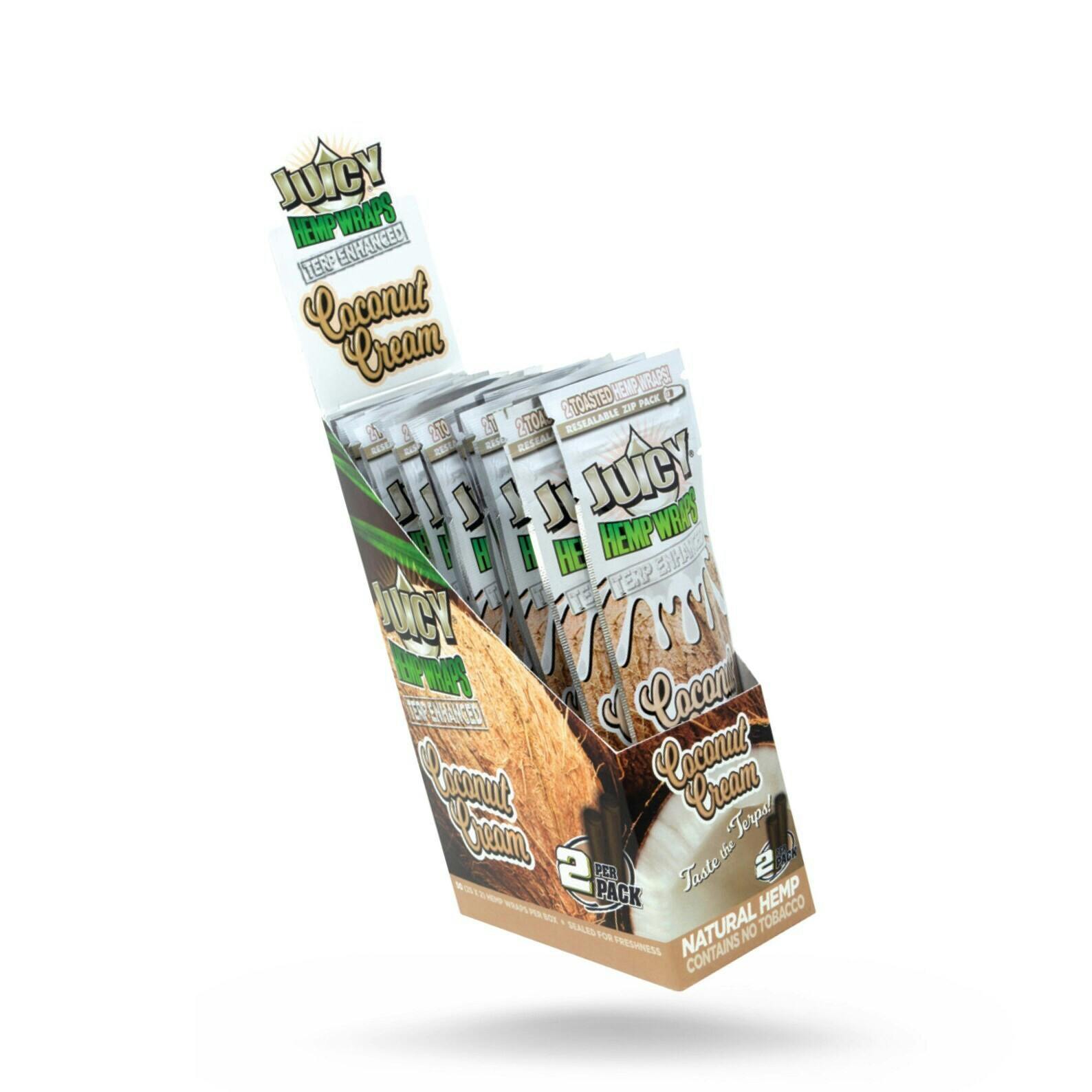 Juicy Jays Terp Hemp Wraps - Coconut Cream