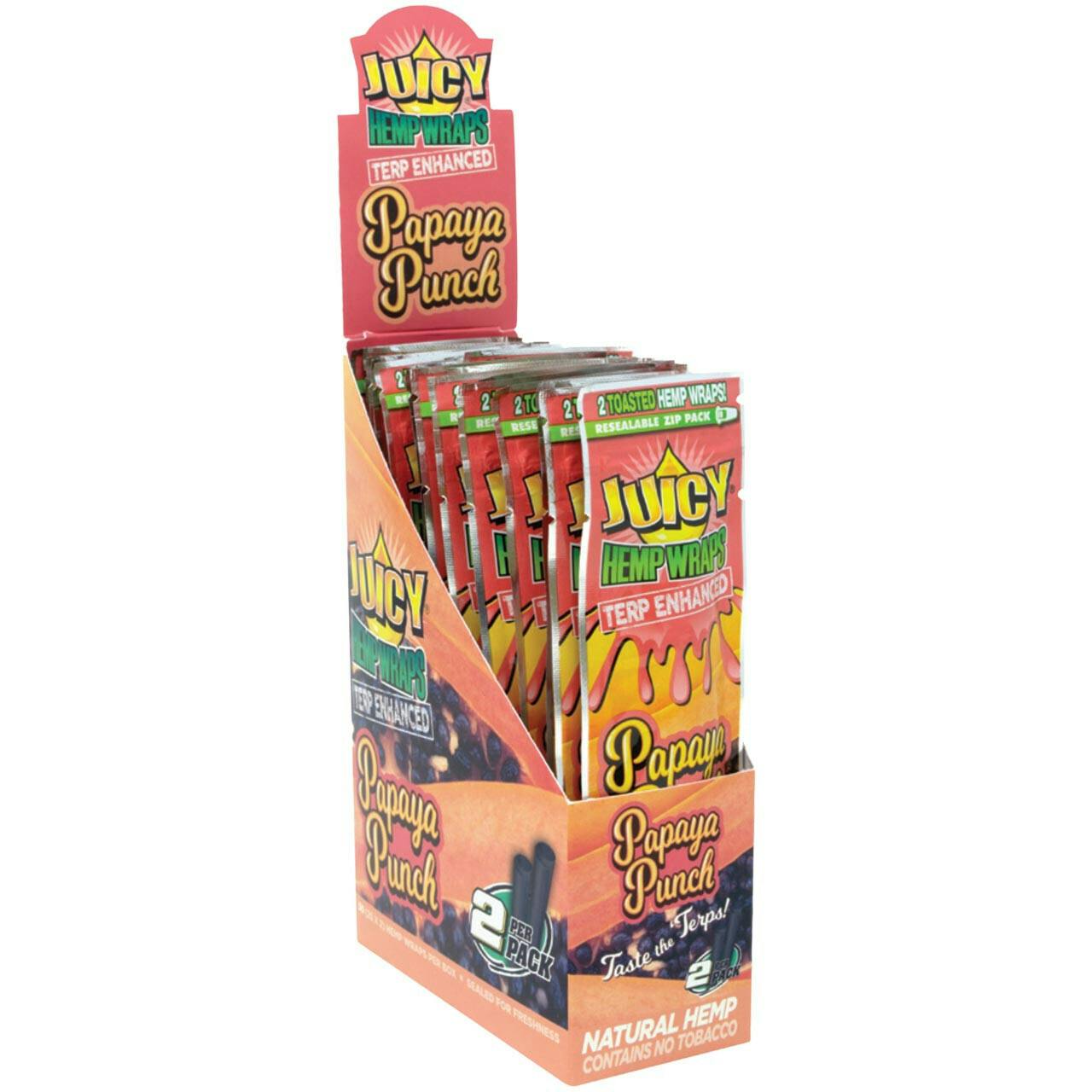 Juicy Jays Terp Hemp Wraps - Papaya Punch