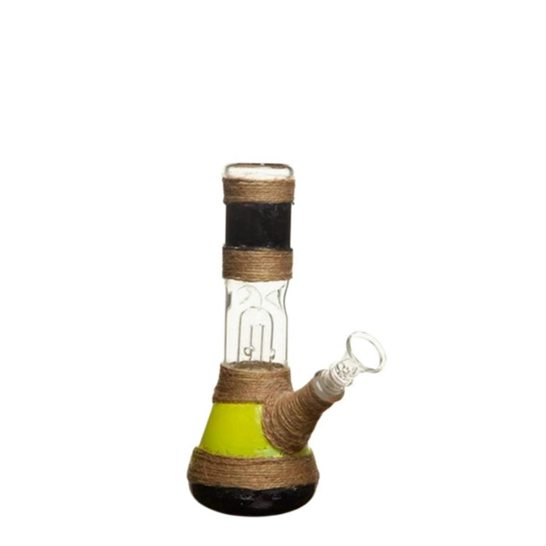 8" Jungle Buzz Glass Bong - Green & Black