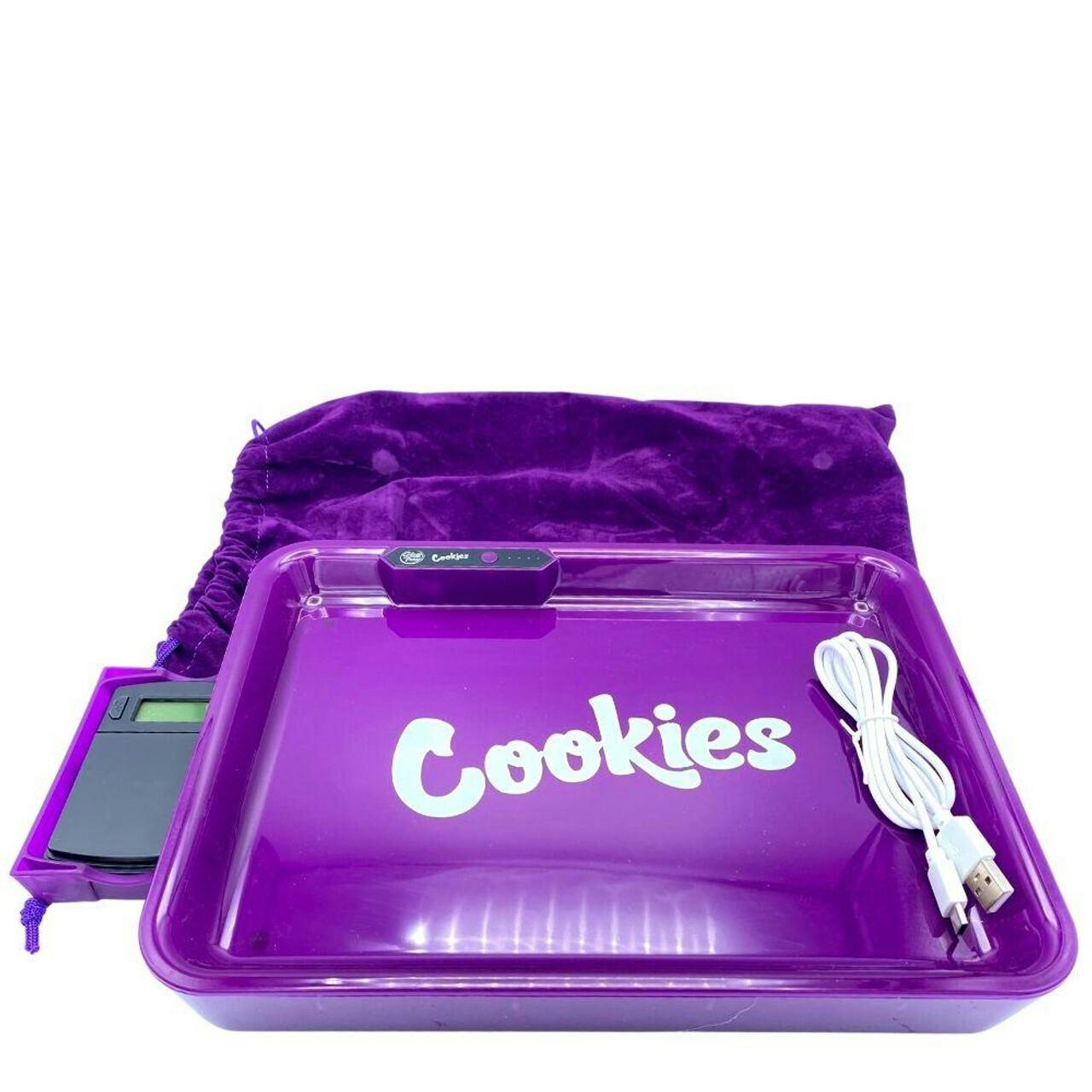 LED Rolling Tray with Scale - Purple