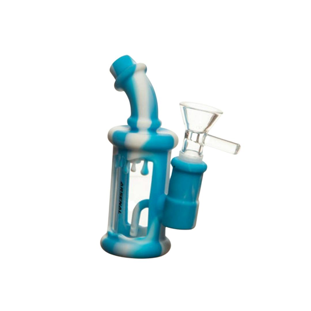 5" Drippy Cauldron Silicone Bong - Blue