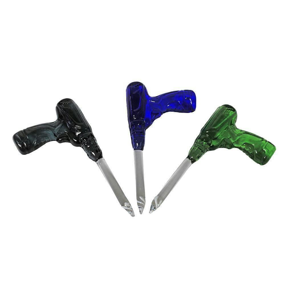 Glass Concentrate Accessory Dabber Karma Glass Ray Gun - Green