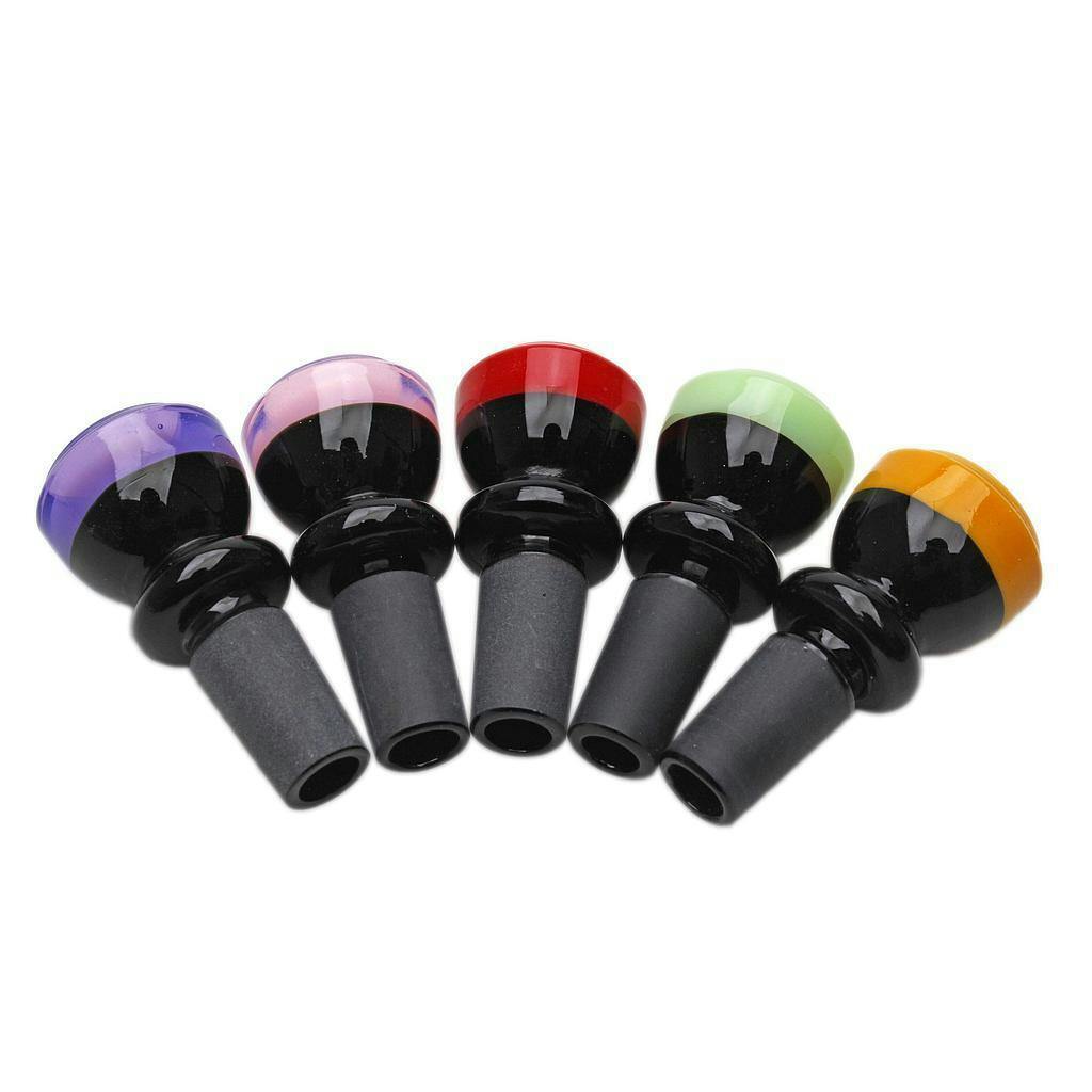 Glass Bowl Karma 14mm Black and Shade - Yellow