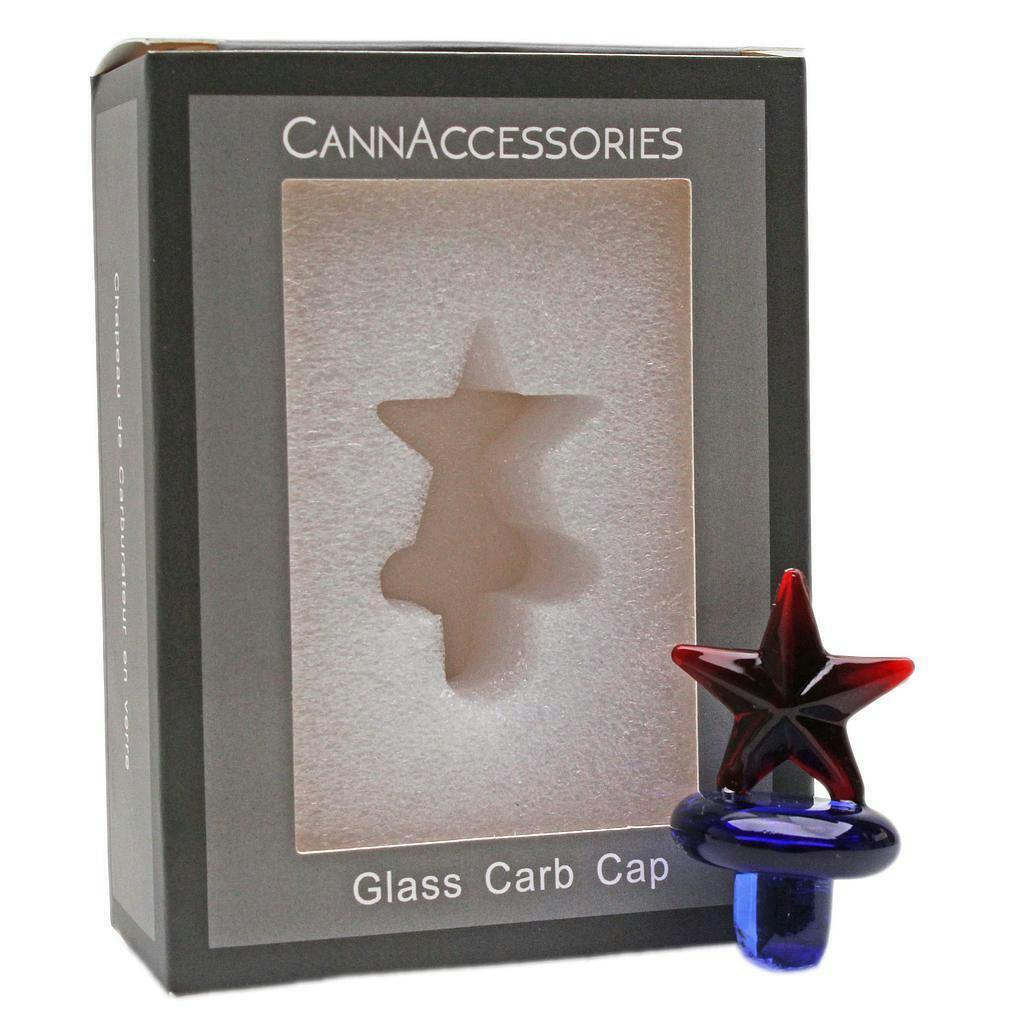 CannAccessories Glass Star Carb Cap - Blue