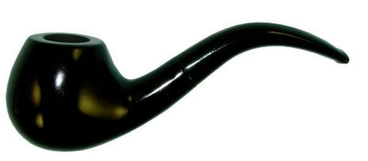 Pulsar Shire Pipes Bent Ebony Cherry Wood Tobacco Pipe - 5.5"
