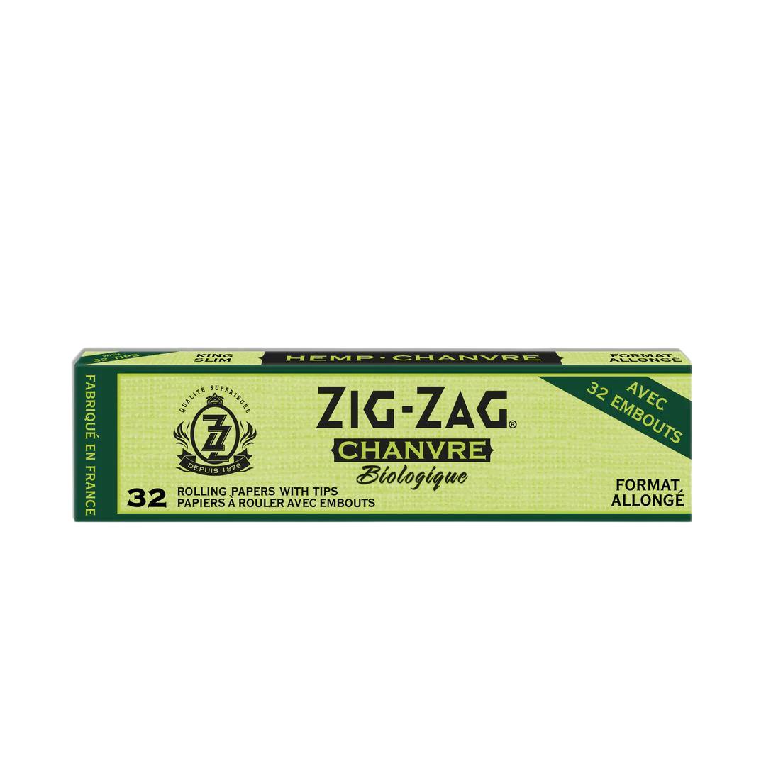 Zig-Zag Hemp King Slim Papers and Unbleached Tips