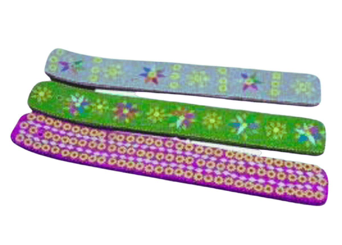10" Glitter Incense Burner / Colors & Designs Vary