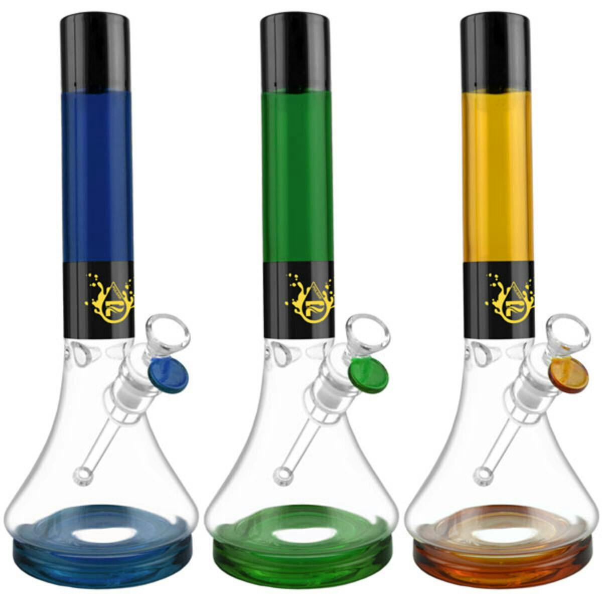 13" Pulsar High Class Beaker Waterpipe / Colors Vary