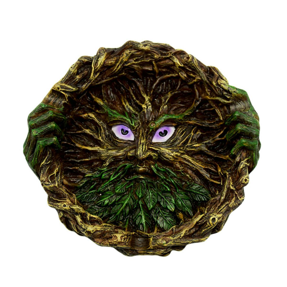 Father Nature Round Polyresin Ashtray | 5.25"