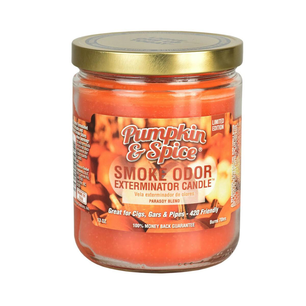 Smoke Odor Exterminator Candle - Harvest Collection - Pumpkin & Spice