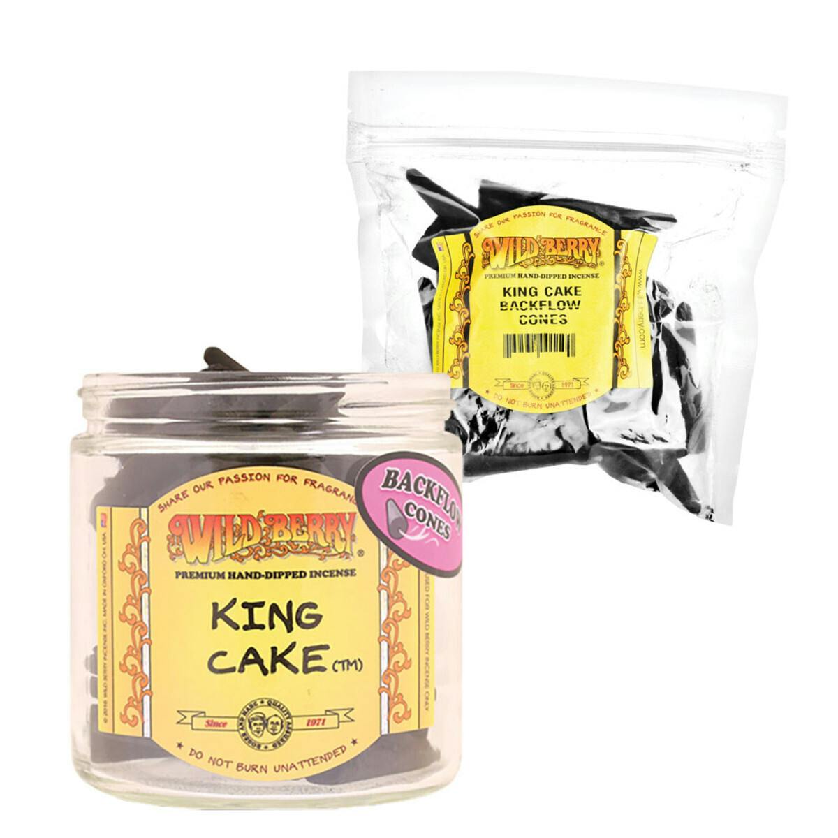 25PC BAG - Wild Berry Backflow Cone Incense - King Cake
