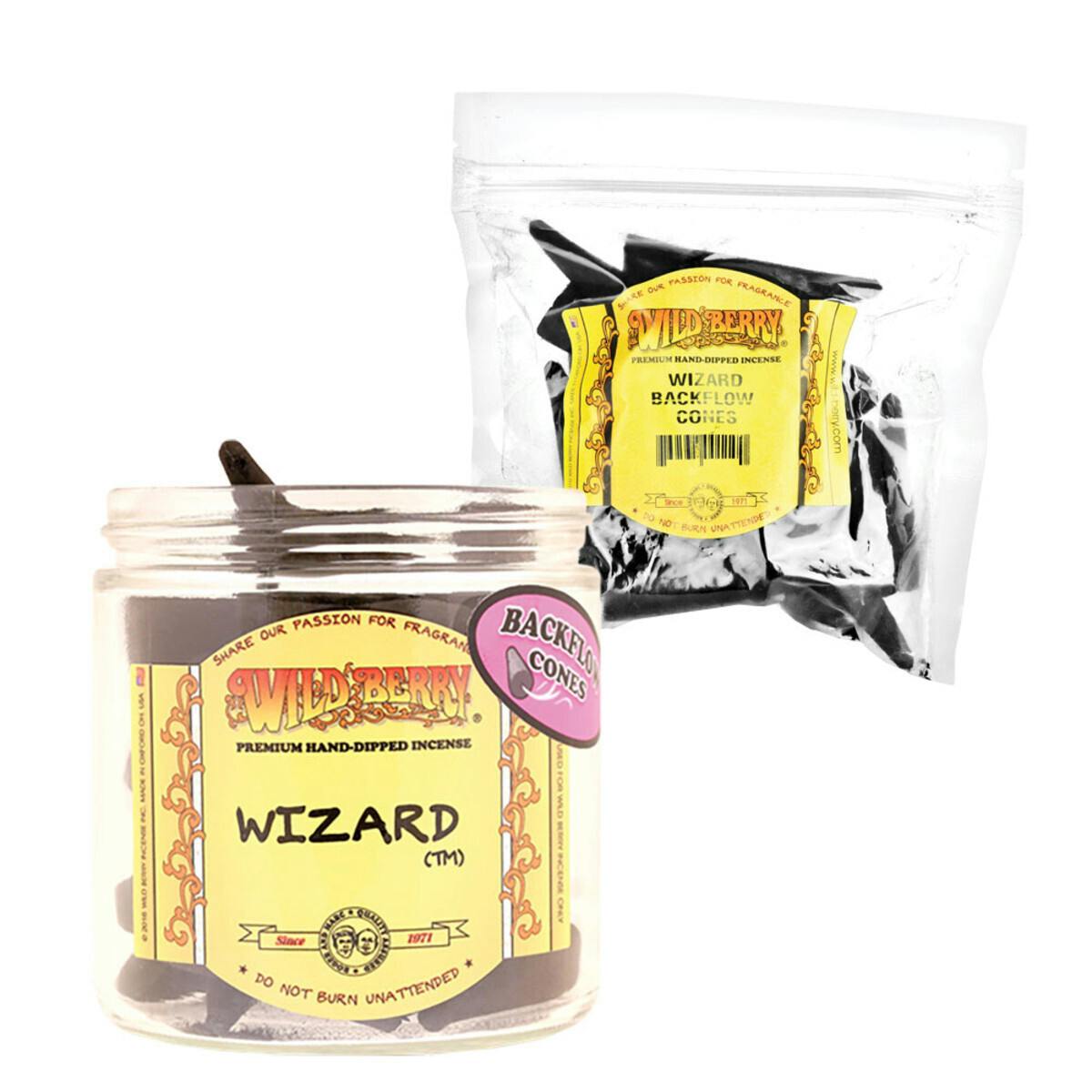 25PC BAG - Wild Berry Backflow Cone Incense - Wizard