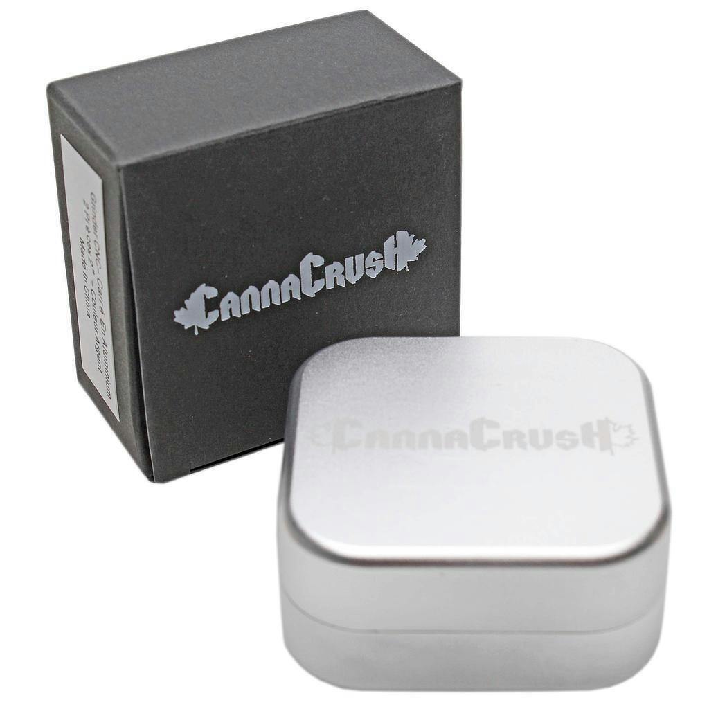 Canacrush 2 Piece Grinder Cubed - Silver