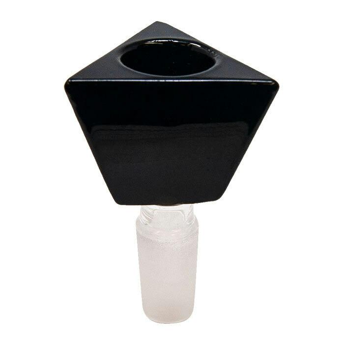 Tri-Angled Glass Bowl 14mm - Black