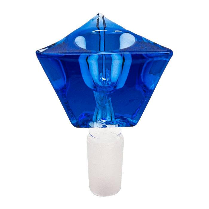 Tri-Angled Glass Bowl 14mm - Blue