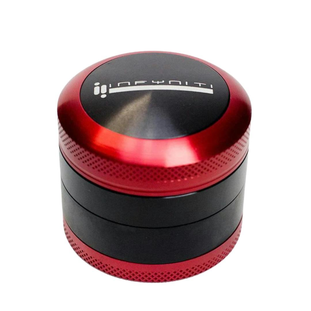 Infyniti 4 parts Aluminium Small Grinder - Red