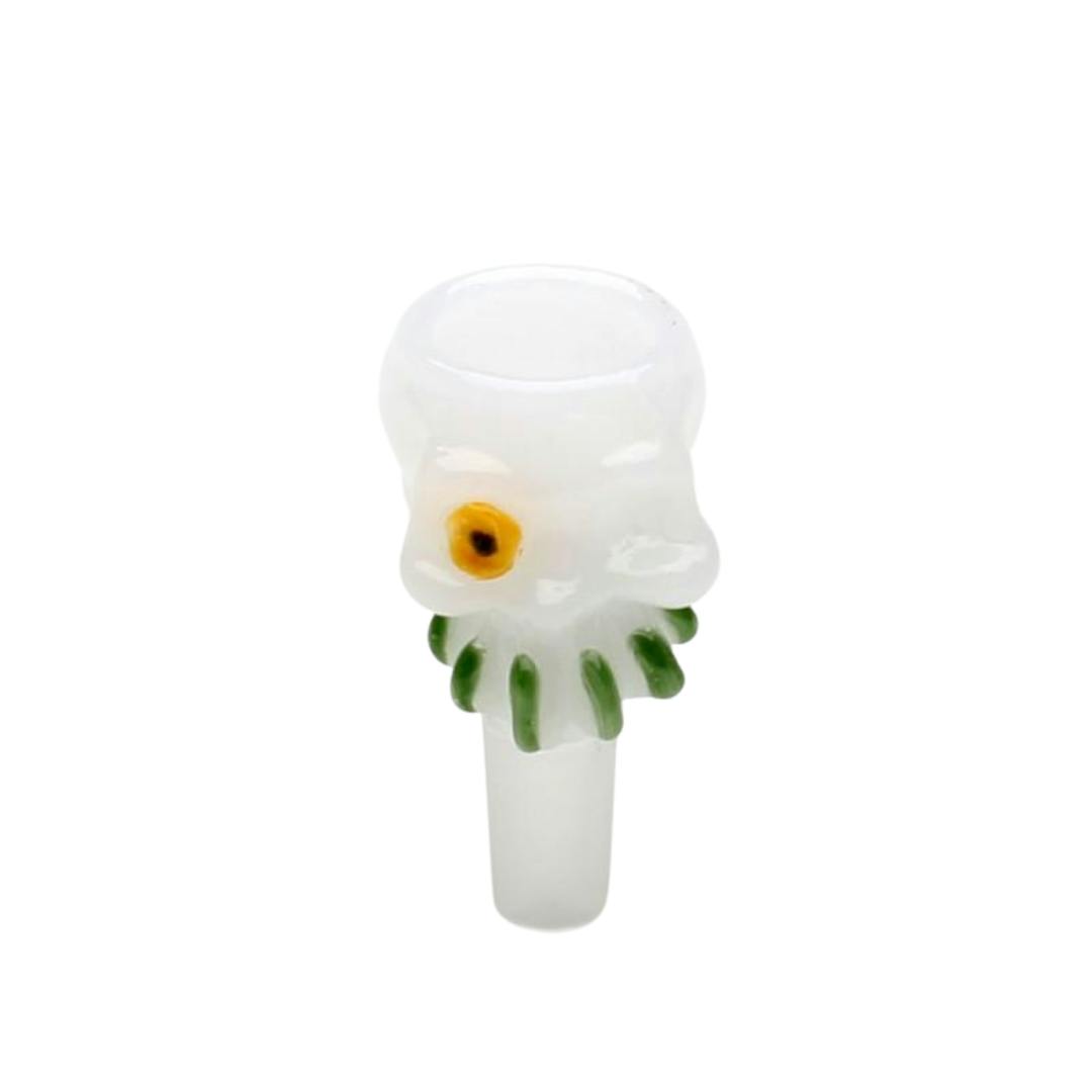Glass Skull Bowl - White