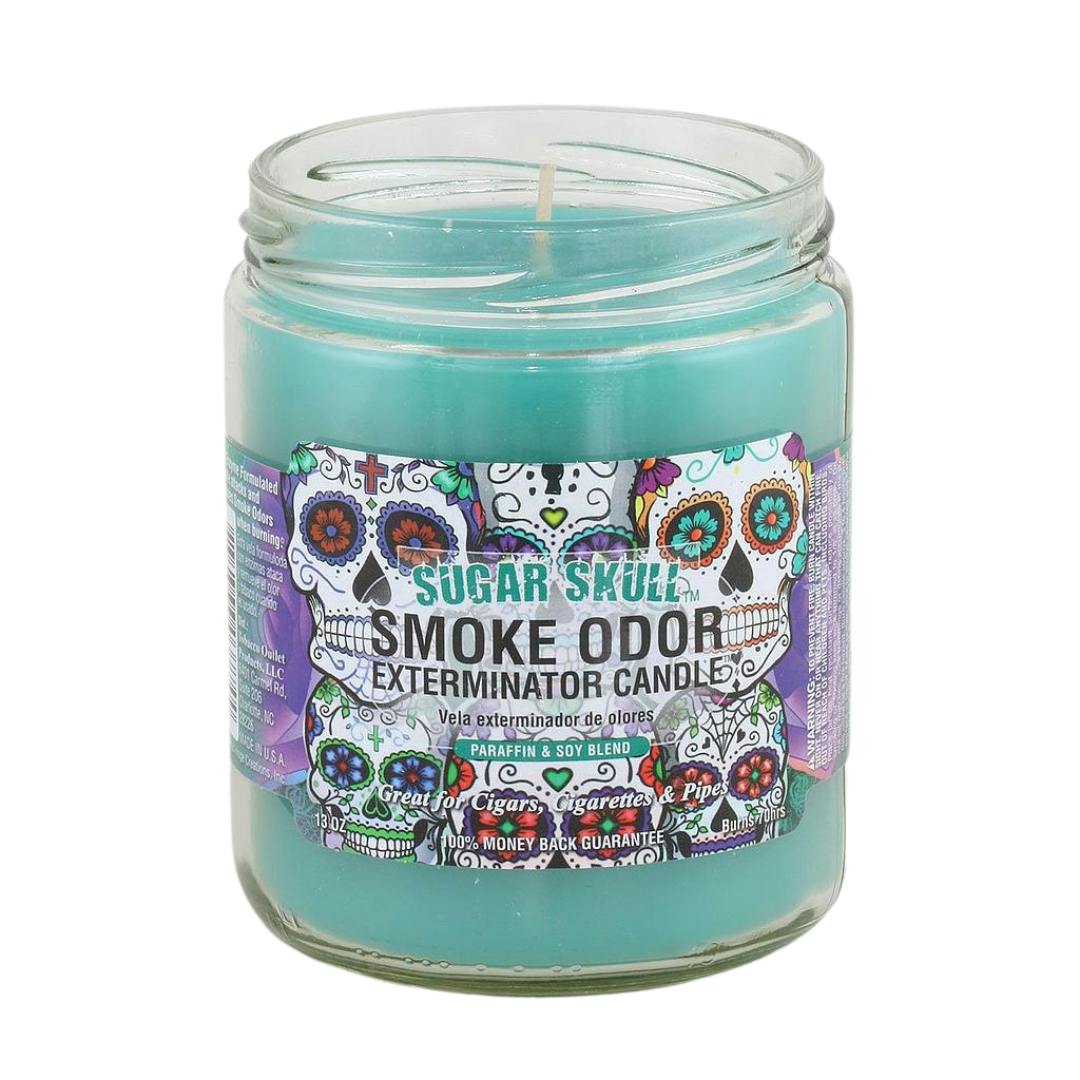 Smoke Odour Candle 13oz - Sugar Skull