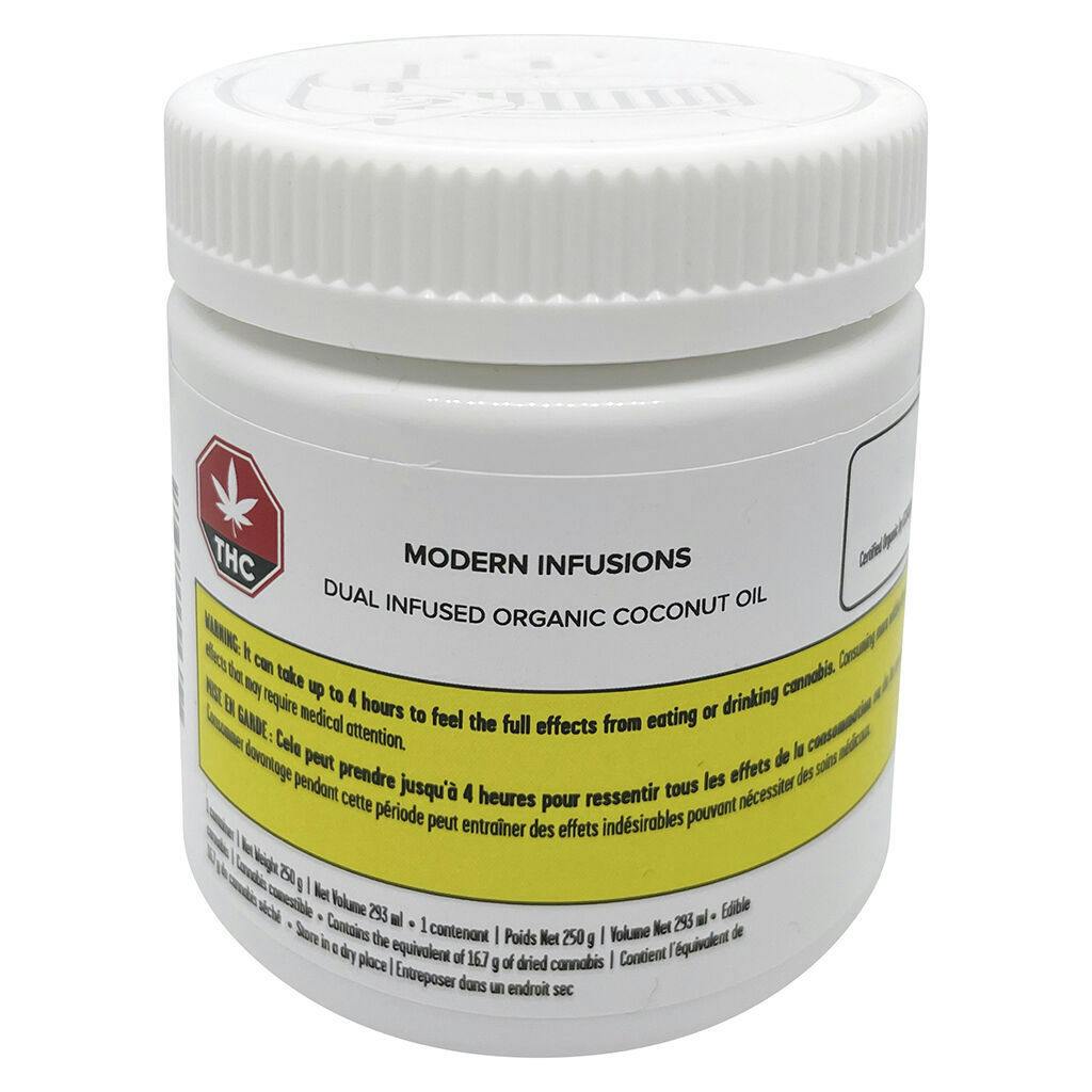Modern Infusions - Dual Infused Organic Coconut Oil - Hybrid - 250g