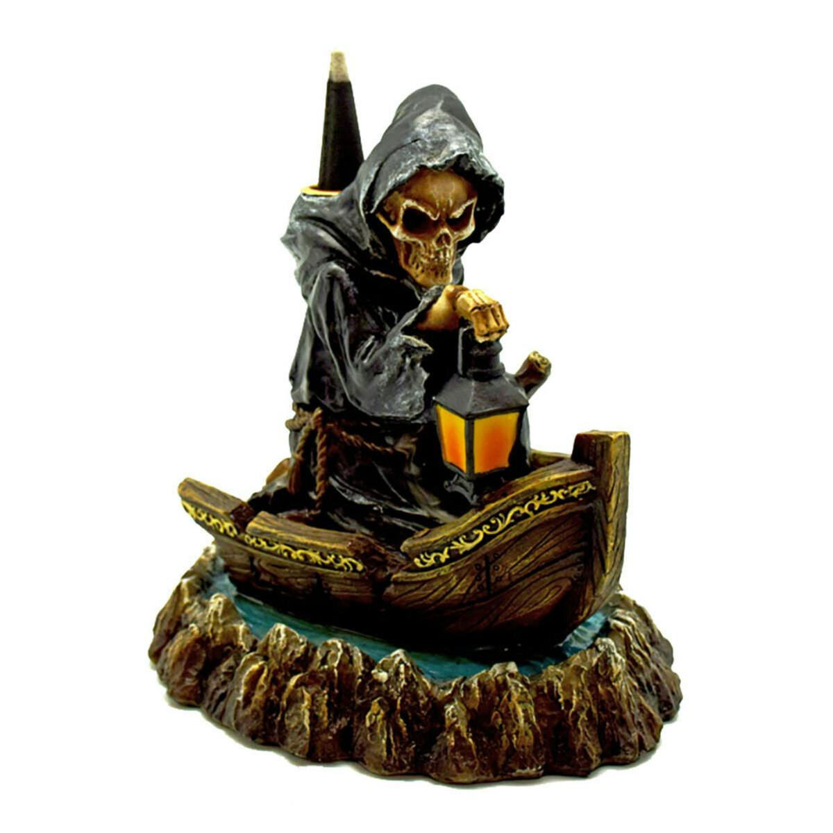 7" Grim Reaper Soul Deliverer Backflow Incense Burner