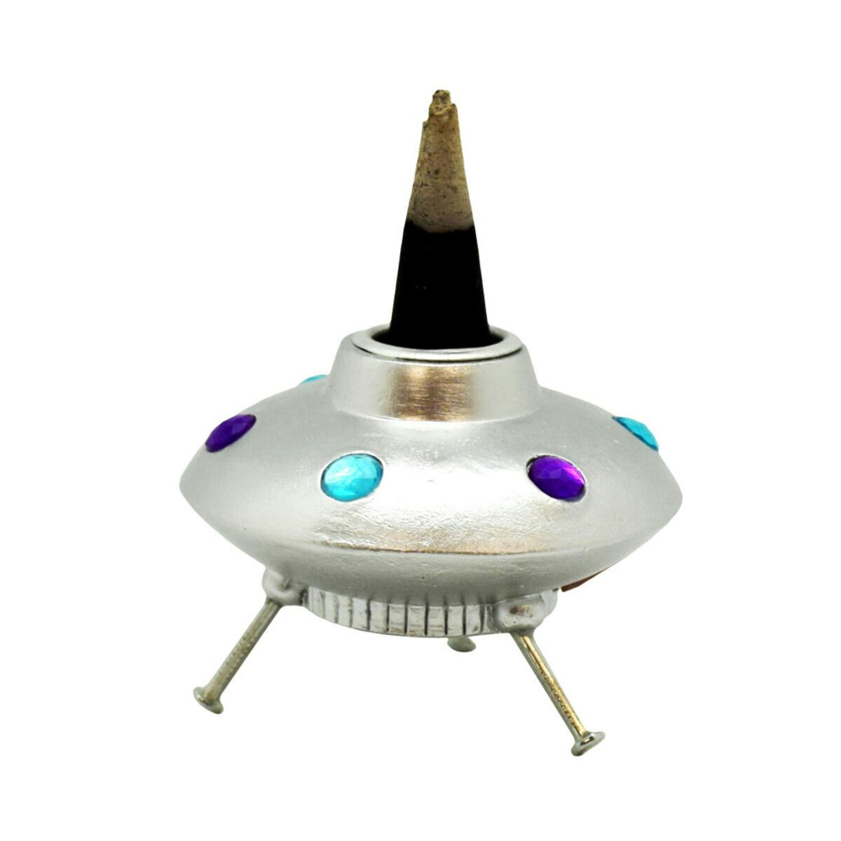 2" Space Ship Backflow Incense Burner
