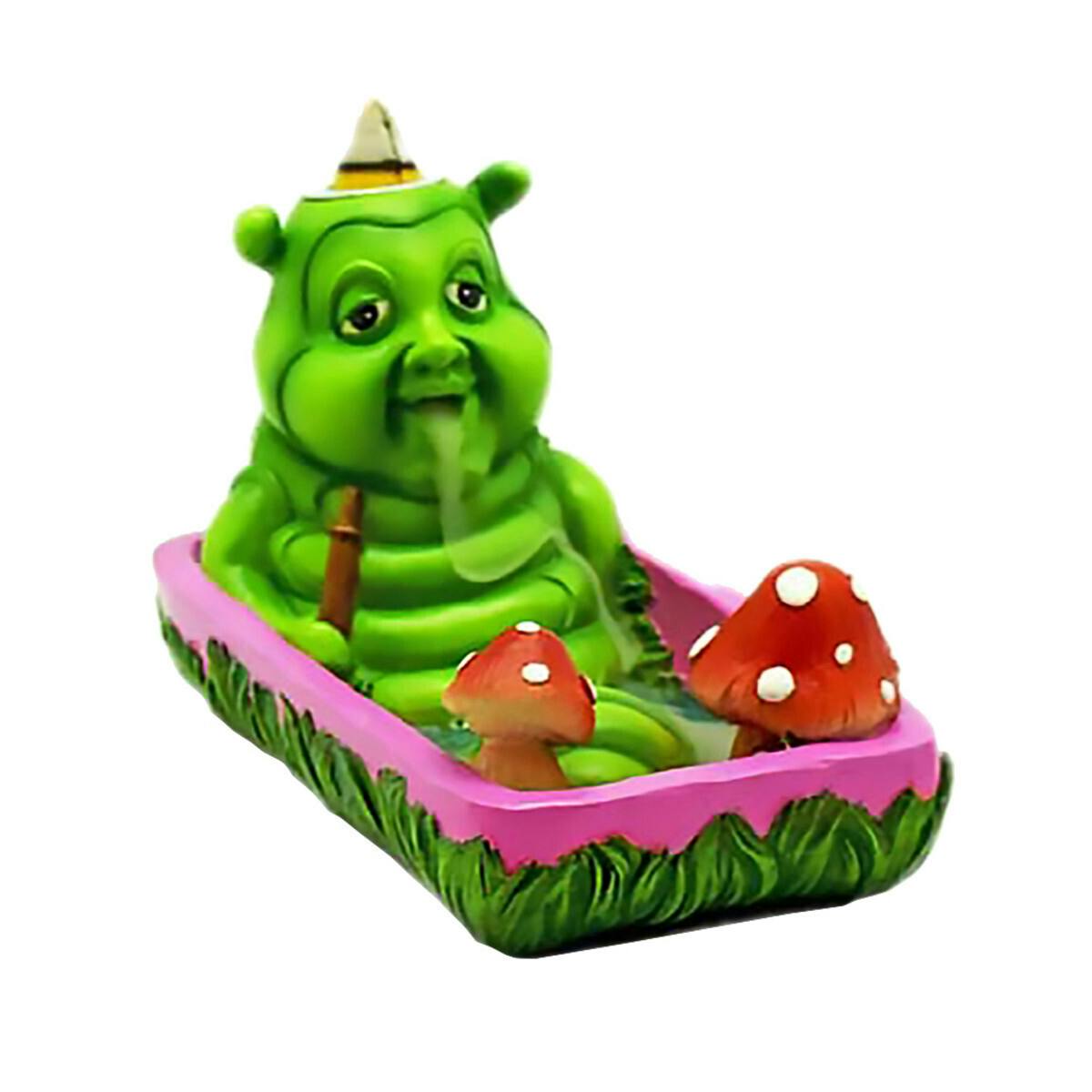 5.7" Smoking Caterpillar Backflow Incense Burner