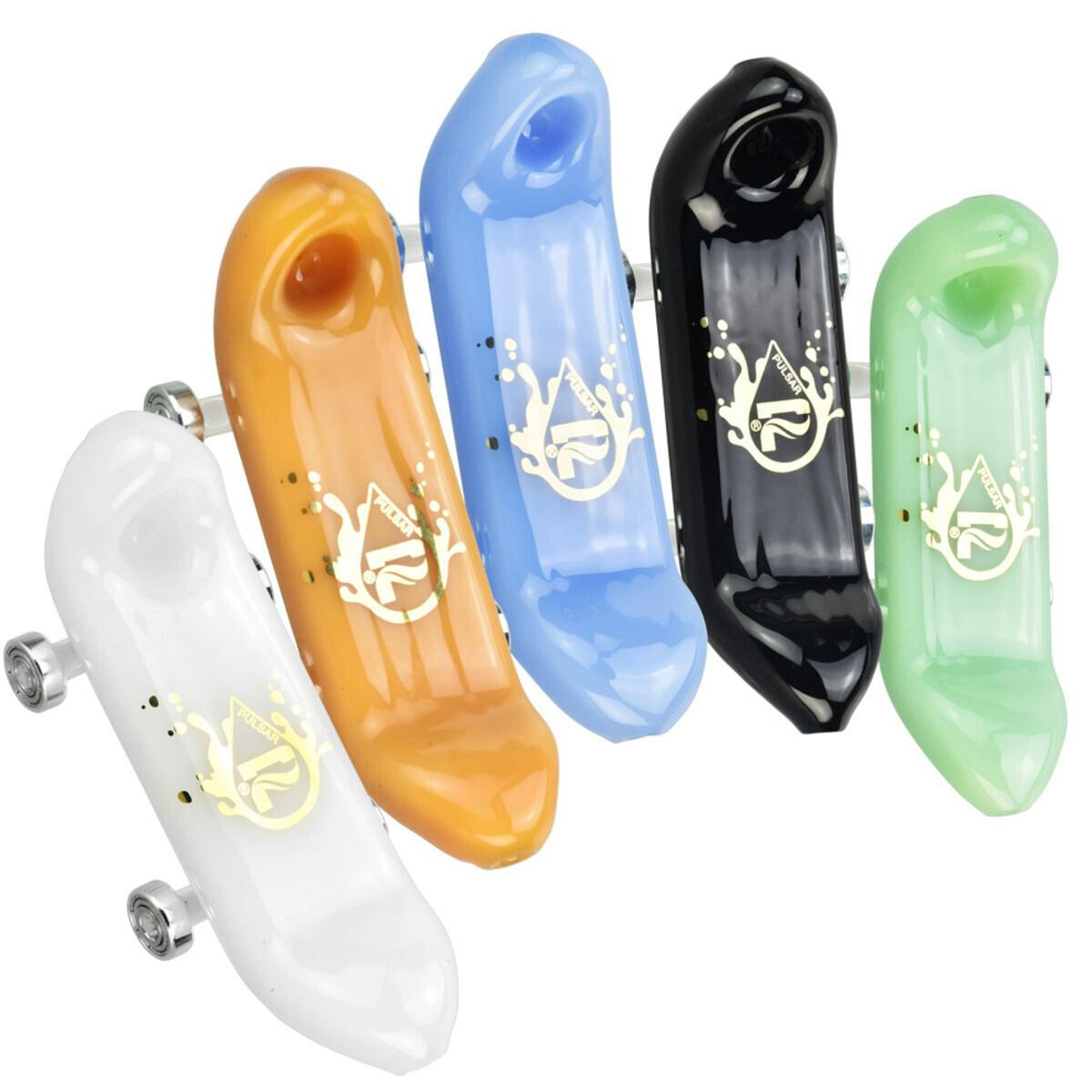 4.75" Pulsar Rolling Skateboard Hand Pipe
