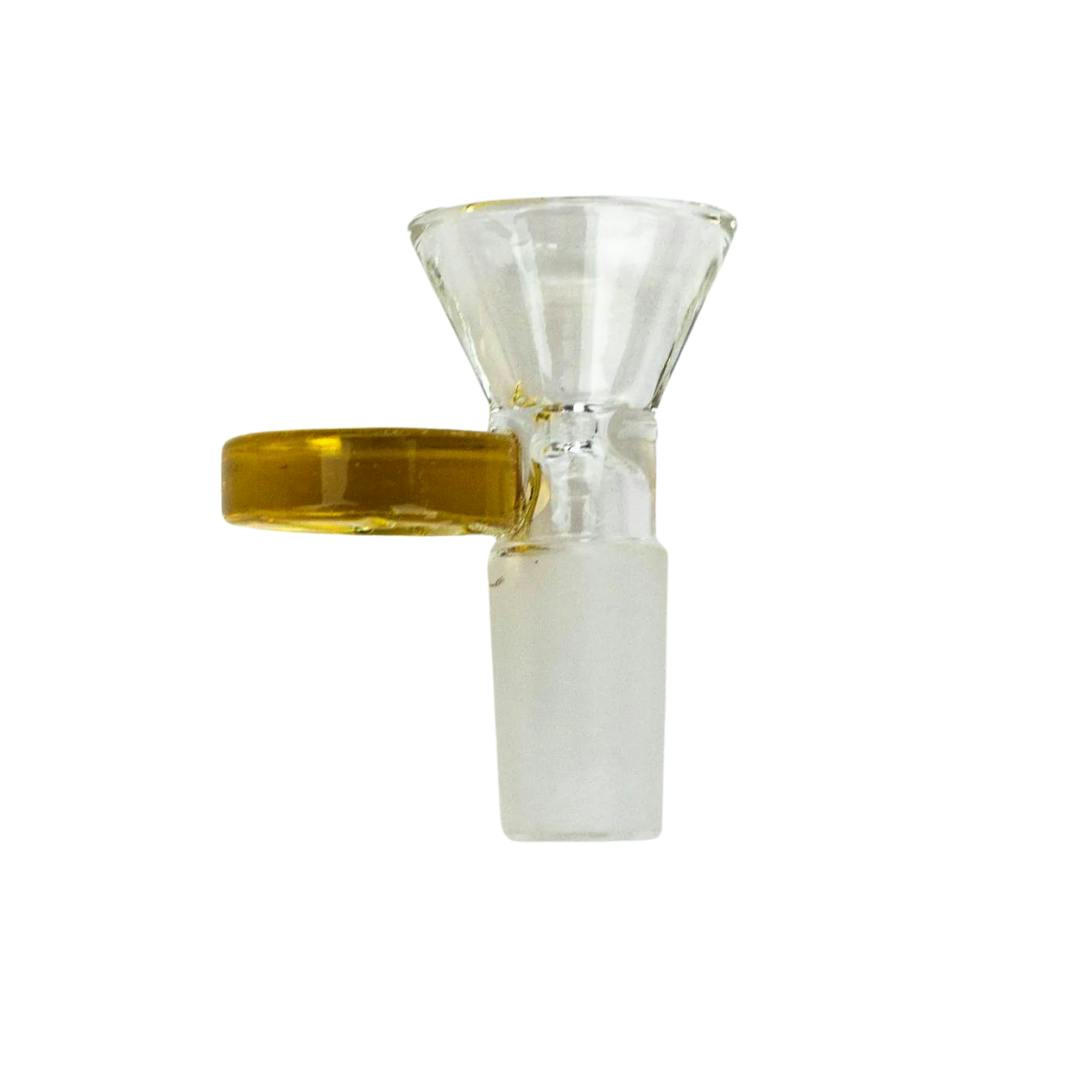 Leaf Stamped Bowl for 14mm Female Joint - Gold