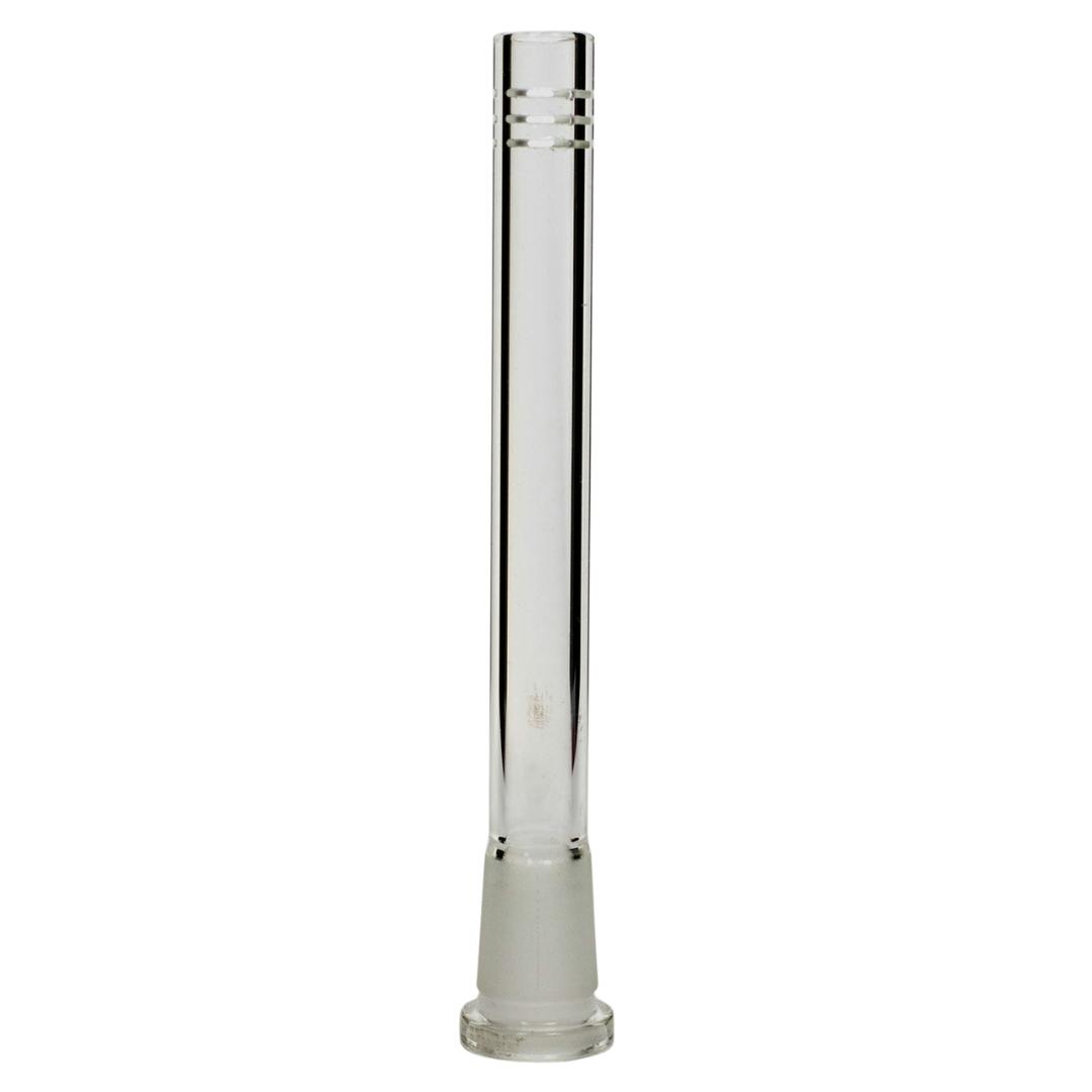 Glass open ended 6 slits downstem - 6 1/4''