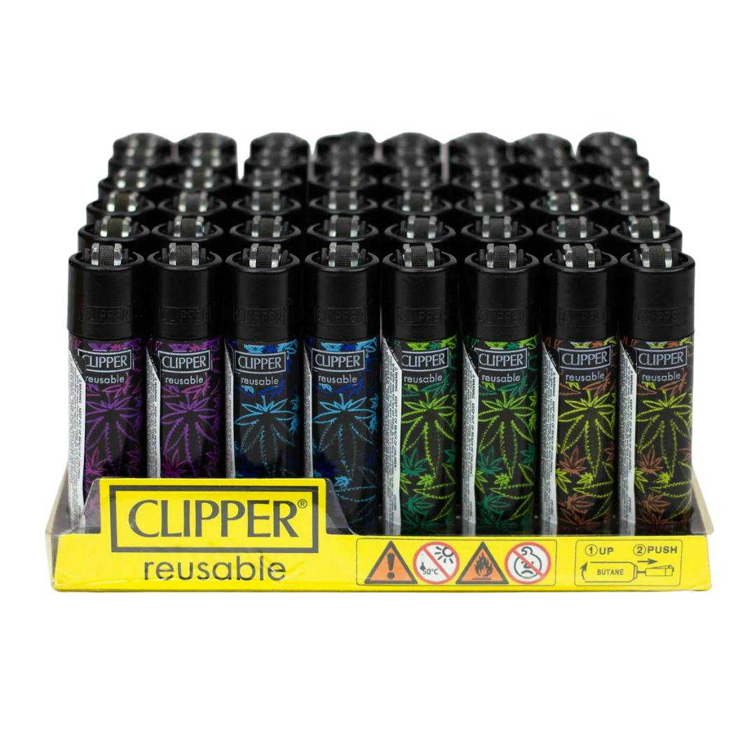 Clipper Lighter - Fluo Leaves